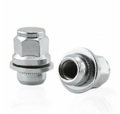 Гайки колесные Гайка колесная Getmann M12x1.25x37.5мм Прессшайба D-22 Хром Ключ 21 (Infiniti; Nissan Patrol, 370Z, NV200, Maxima, Navara, Terrano) под оригинальные литые диски